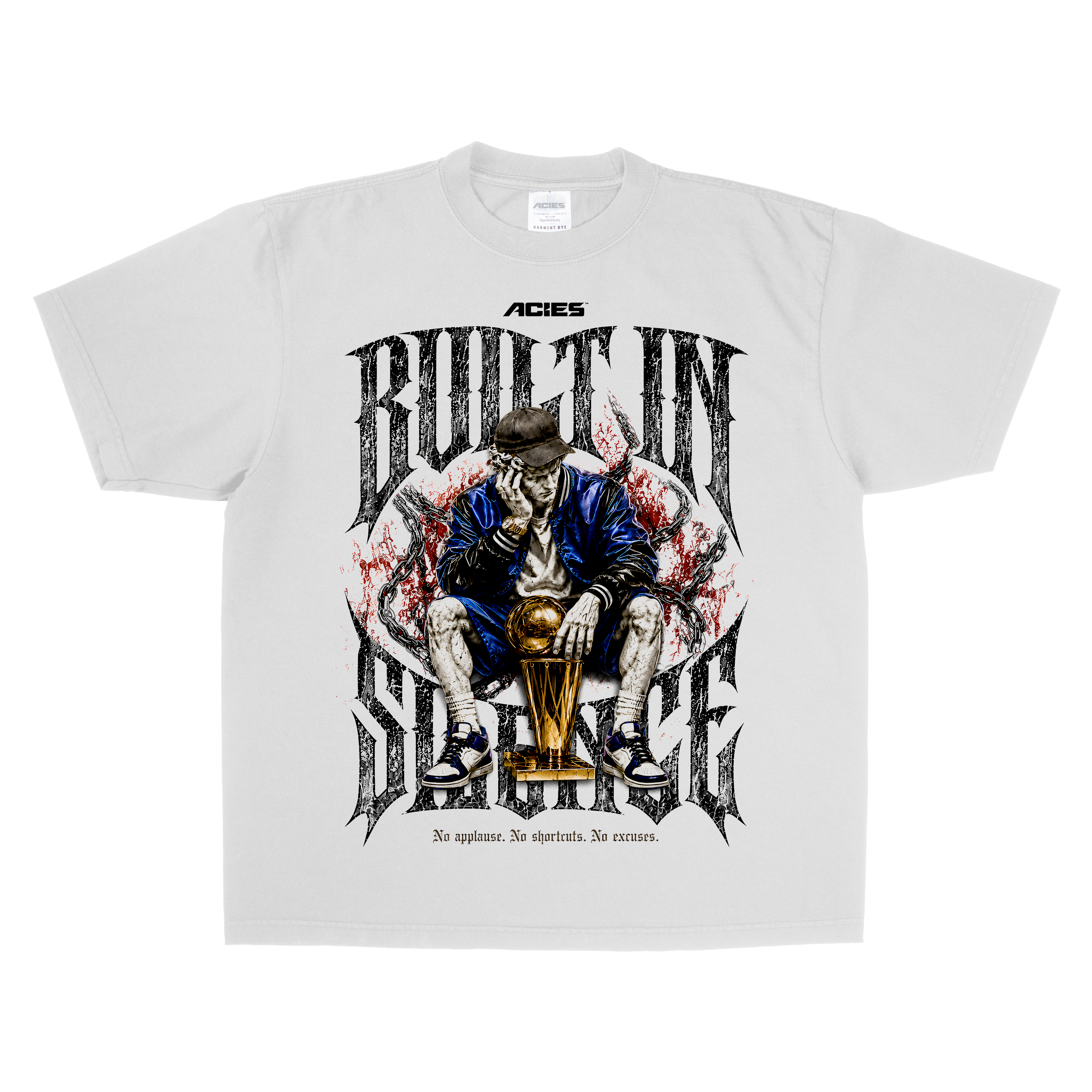 Built in Silence Tee white front