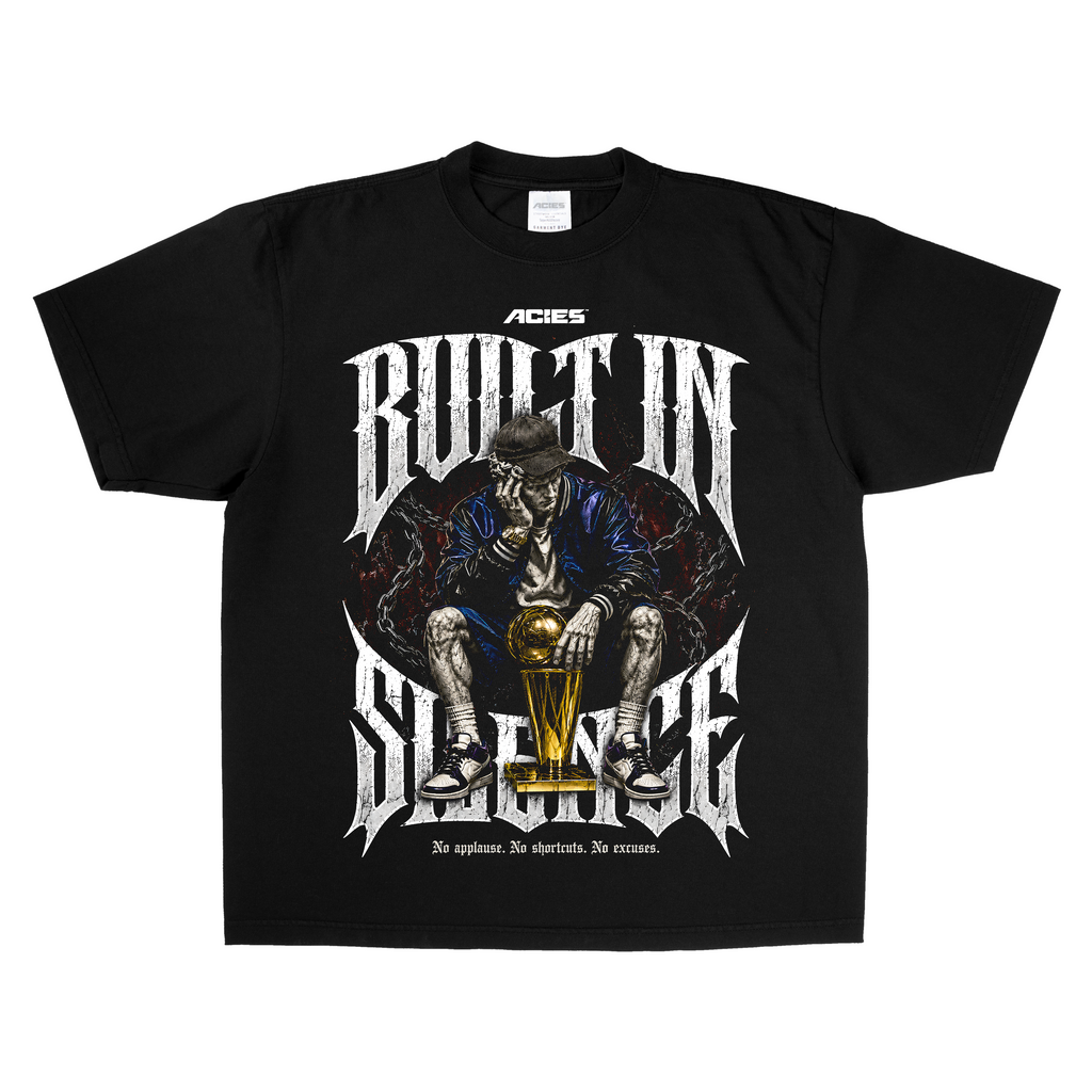 Built in Silence Tee black front